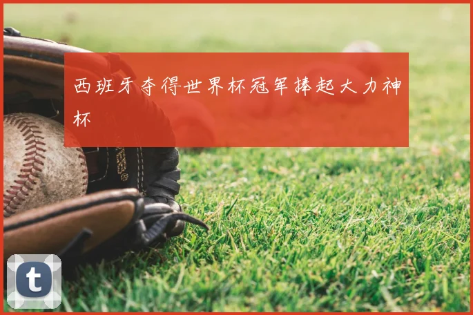 西班牙夺得世界杯冠军捧起大力神杯